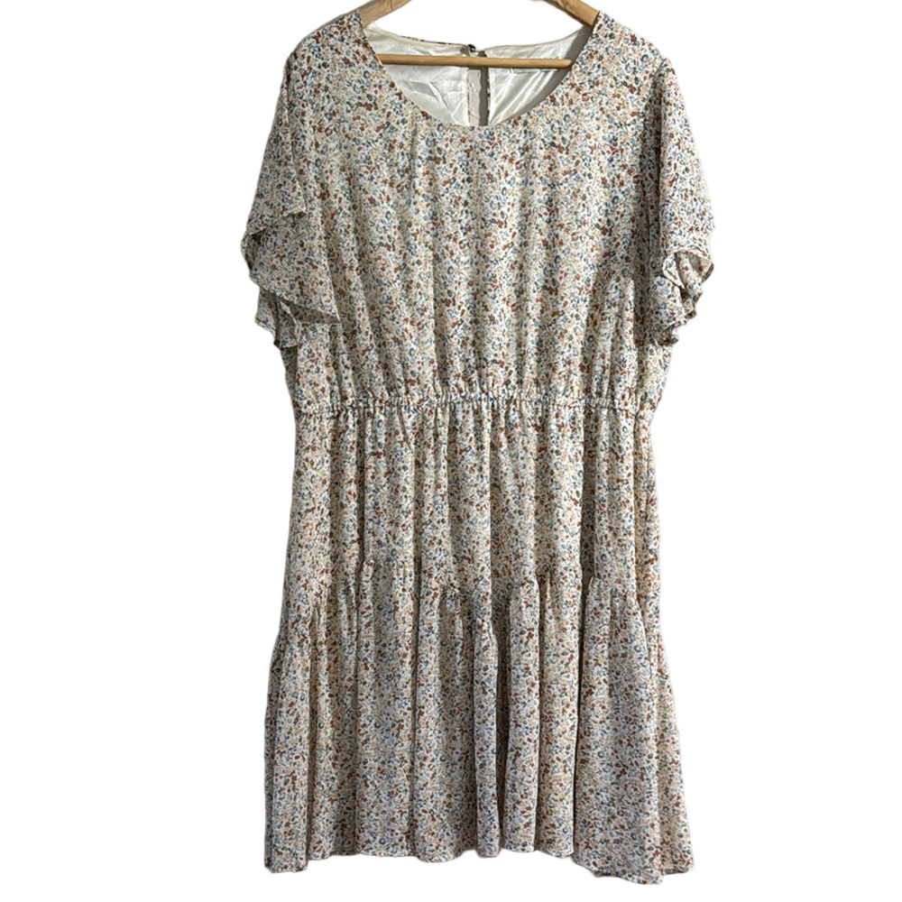 Nemidor Floral Cream Dress